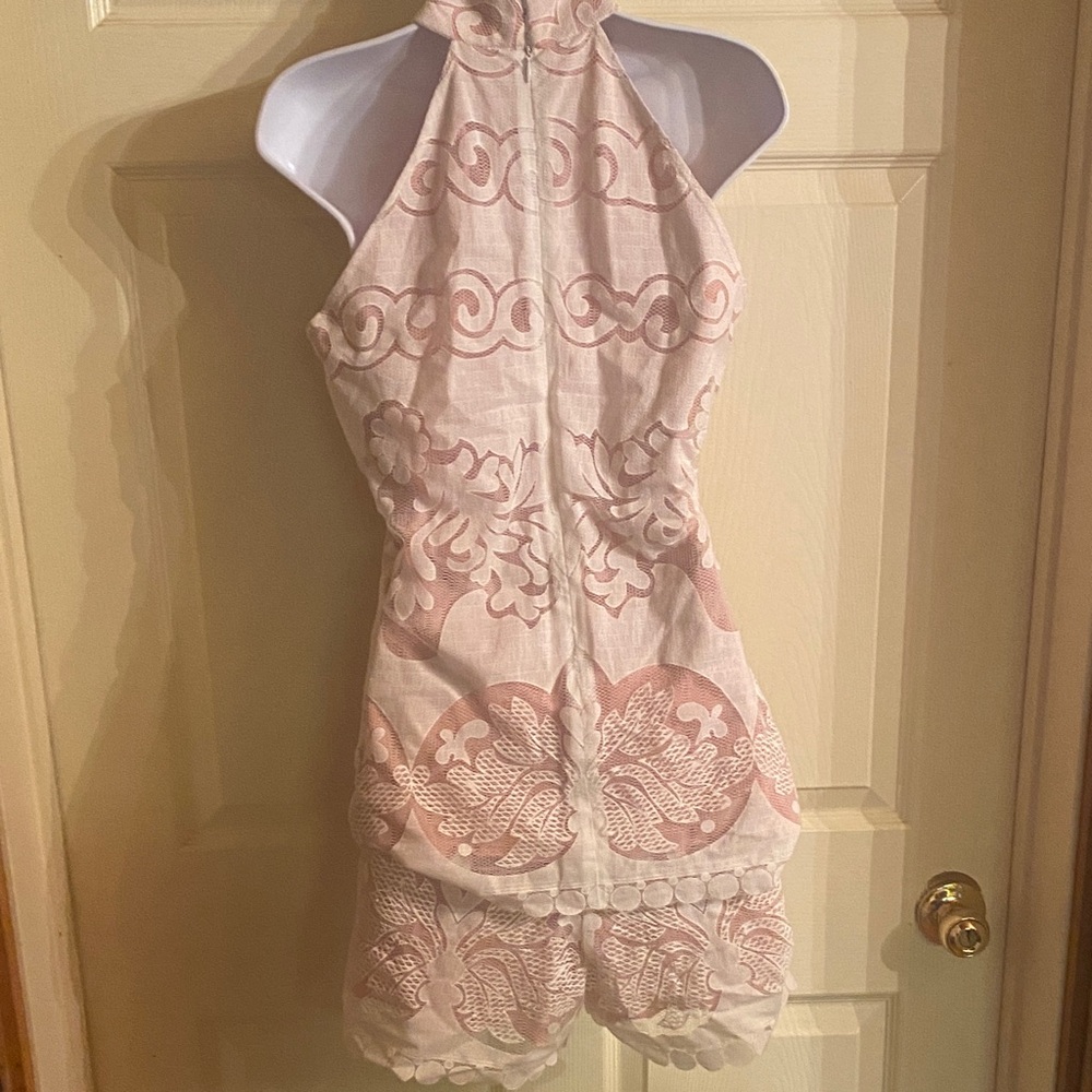 Women’s Halter Romper in Blush Pink - Picture 6 of 7
